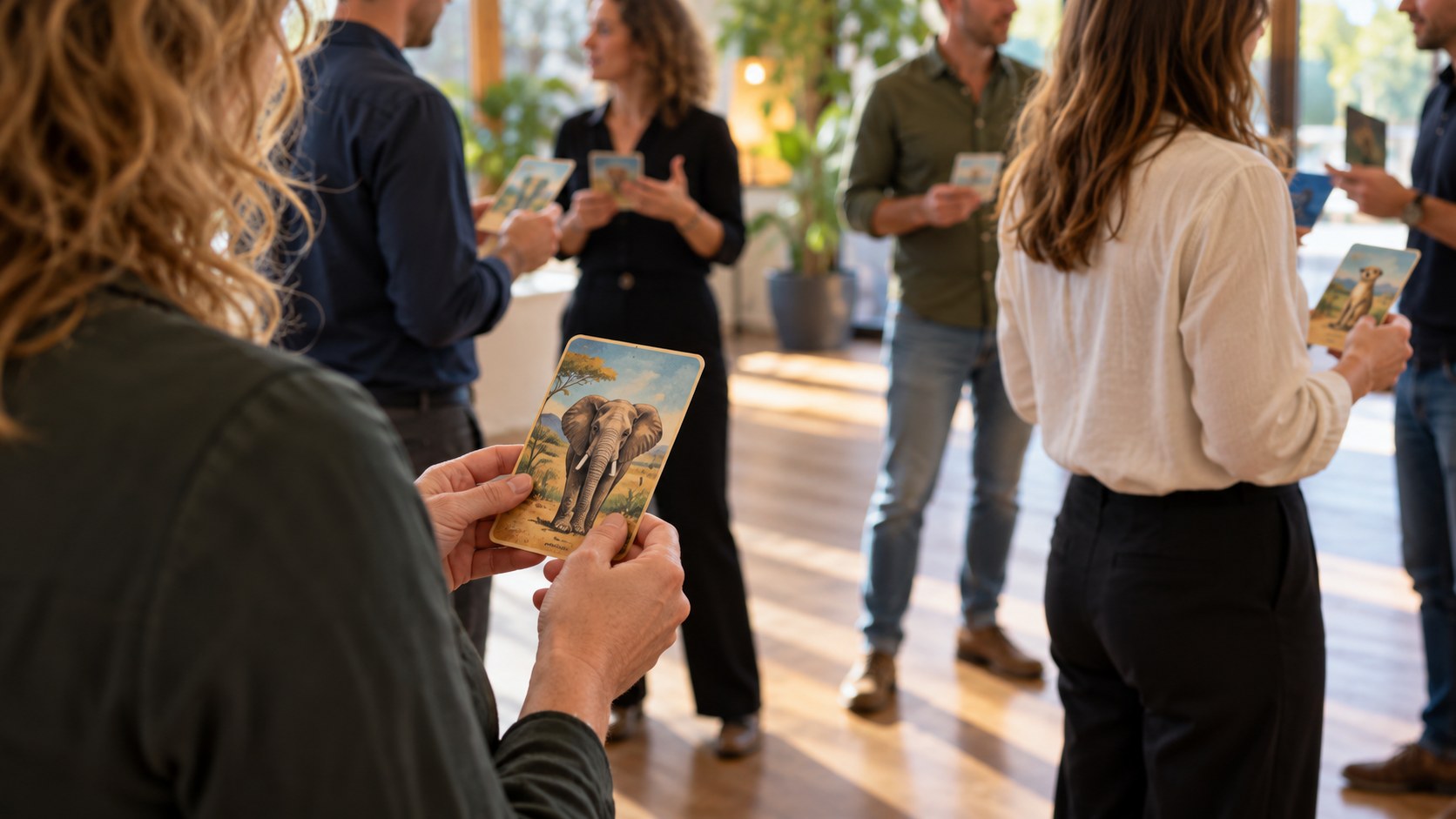 Professionals tijdens een interactieve Land van KBEN training